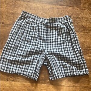 Talbots  Women's Black and White Plaid Shorts